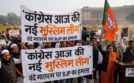 ‘कांग्रेस आज की नई मुस्लिम लीग’, वंदे मातरम पर BJP का हमला, CWC के फैसले को बताया संविधान का अपमान
