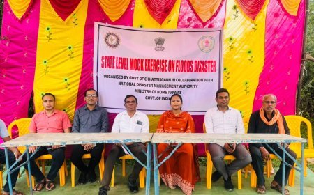 क्षीरपानी जलाशय और भोंदा पुल पर जिला प्रशासन ने किया मॉकड्रिल, बाढ़ से बचाव की तैयारियों का अभ्यास