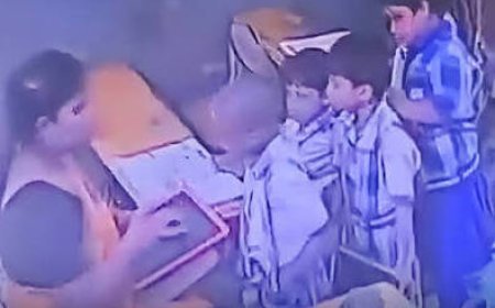 विशाखापत्तनम में 6 साल के बच्चे की स्कूल में मौत, शिक्षक पर थप्पड़ मारने का आरोप; CCTV फुटेज से सामने आया मामला