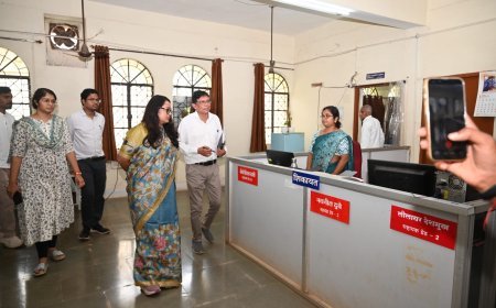 नवपदस्थ कलेक्टर तुलिका प्रजापति ने जिला कार्यालय की शाखाओं का किया निरीक्षण, अधिकारियों को दिए जरूरी निर्देश