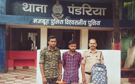 मंदिर चोरी का खुलासा, पंडरिया पुलिस ने आरोपी को गिरफ्तार कर कांसे की सामग्री और नकदी बरामद की