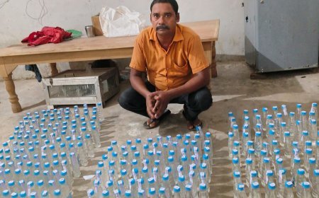 बोड़तरा में अवैध शराब का भंडाफोड़, 291 पाव शराब के साथ आरोपी गिरफ्तार