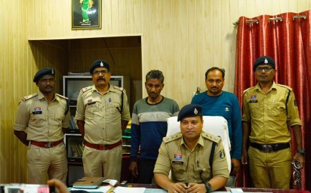 नारायणपुर में अंग्रेजी शराब दुकान में चोरी का खुलासा, दो आरोपी गिरफ्तार, 9300 रुपये और औजार बरामद