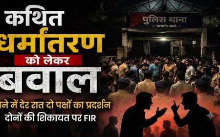 रायपुर में कथित धर्मांतरण को लेकर बवाल, थाने में देर रात दो पक्षों का प्रदर्शन, दोनों की शिकायत पर FIR