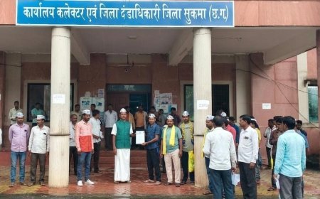 सुकमा की सभी ग्राम पंचायतों में स्ट्रीट लाइट लगाने की मांग, आप ने कलेक्टर को सौंपा ज्ञापन