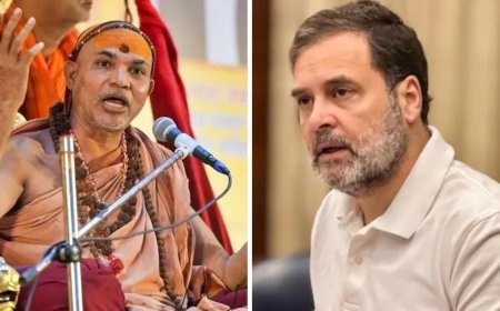 राहुल गांधी के मनुस्मृति बयान पर भड़के शंकराचार्य स्वामी अविमुक्तेश्वरानंद, बोले- हिंदू धर्मविरोधी बयानबाजी से बाज आएं