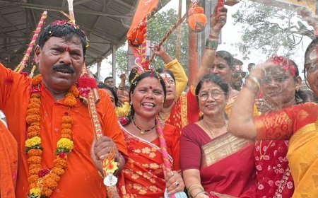 गंगा सरोवर कांवरिया संघ ने निकाली भव्य कांवड़ यात्रा, हर-हर महादेव के जयघोष से गूंजा औद्योगिक नगर