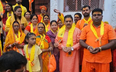 रायपुर में शौण्डिक समाज की भव्य कांवड़ यात्रा, हटकेश्वरनाथ मंदिर में किया जलाभिषेक