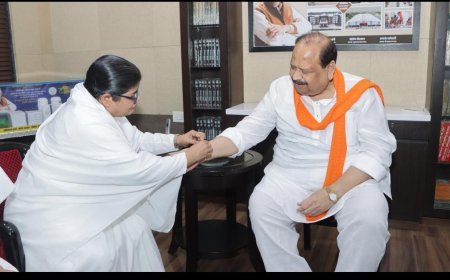 Ratlam News : कैबिनेट मंत्री चेतन्य काश्यप को ब्रह्माकुमारीज बहनों ने बांधा रक्षा सूत्र