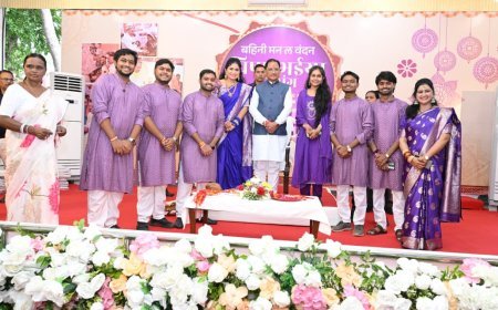 रक्षाबंधन पर CM विष्णुदेव साय को बहनों ने बांधी राखी, बोले- स्नेह और आशीर्वाद से सेवा का संकल्प होता है मजबूत