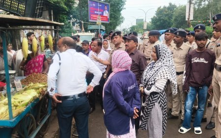 टीम प्रहरी की कार्रवाई: एम्स अस्पताल के सामने से हटाए ठेले, जीई रोड टाटीबंध अतिक्रमण मुक्त