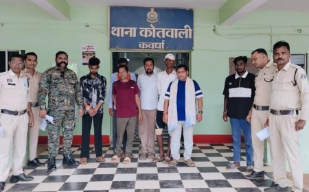 कबीरधाम में पुलिस की बड़ी कार्रवाई, 8 गिरफ्तारी वारंटी गिरफ्तार और 6 आदतन बदमाशों पर प्रतिबंधात्मक कार्रवाई