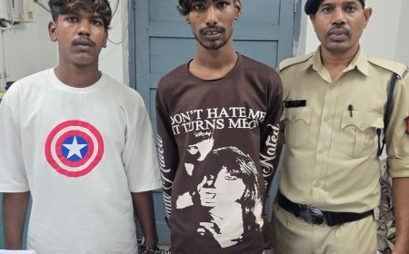 आमापारा करी तालाब में चाकू लहराकर लोगों को डराने वाले दो आरोपी गिरफ्तार
