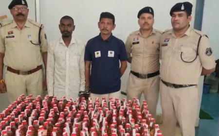 आरंग पुलिस की अवैध शराब पर बड़ी कार्रवाई, दो आरोपी गिरफ्तार