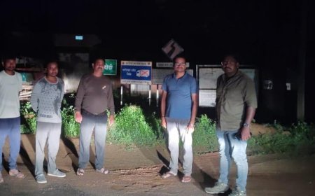 मानपुर में बाघ की दहशत के बीच रात 11 बजे ग्राउंड जीरो पर वन विभाग, रेंजर ने संभाली नाइट पेट्रोलिंग