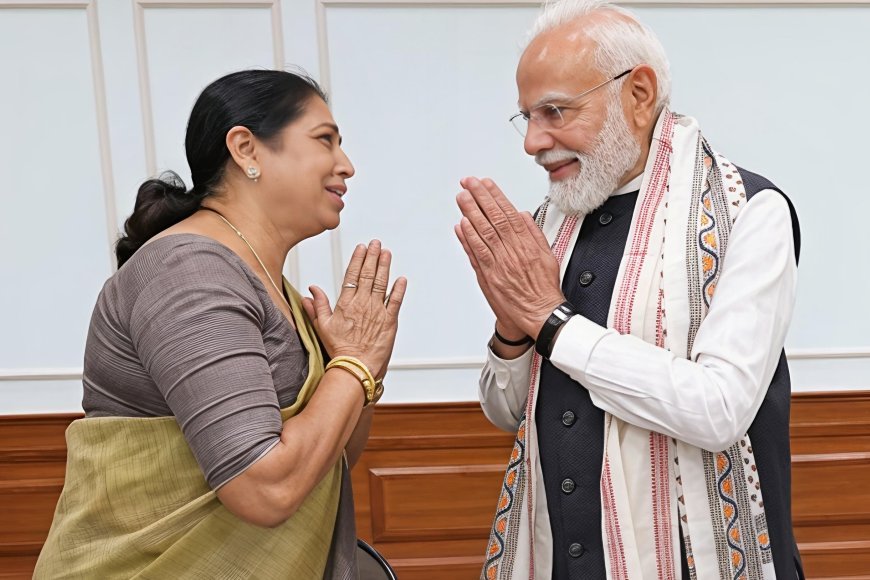 प्रधानमंत्री नरेंद्र मोदी से मुलाकात, राष्ट्रसेवा और विकास के संकल्प को मिली नई ऊर्जा