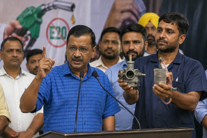 E20 पेट्रोल नीति के खिलाफ अरविंद केजरीवाल का विरोध तेज, पीएम आवास मार्च का ऐलान