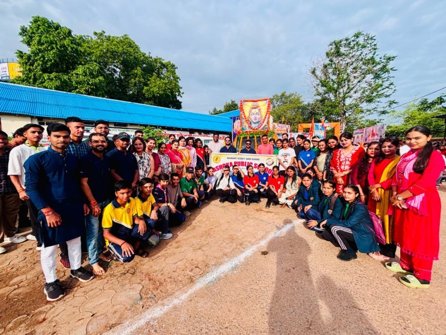सावन के प्रथम सोमवार पर 150 विद्यार्थियों ने तय की भोरमदेव पदयात्रा, संस्कृति और आस्था का दिया संदेश