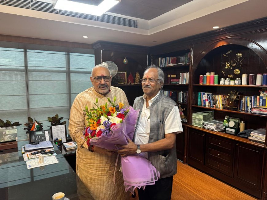 बृजमोहन अग्रवाल ने केंद्रीय मंत्रियों से की मुलाकात, छत्तीसगढ़ के विकास और जनहित के मुद्दे उठाए