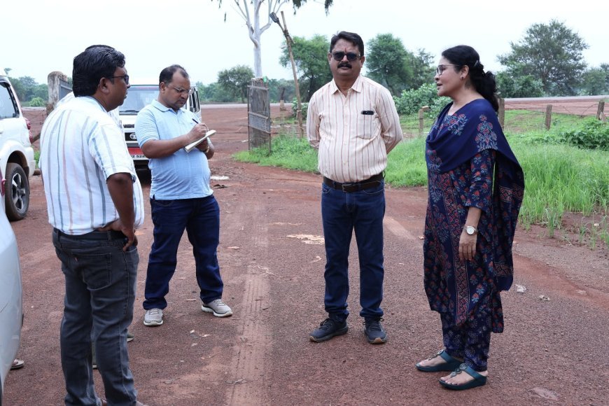 ग्राम जगतरा में बनेगी नई कृषि उपज मंडी, कलेक्टर ने प्रस्तावित स्थल का किया निरीक्षण