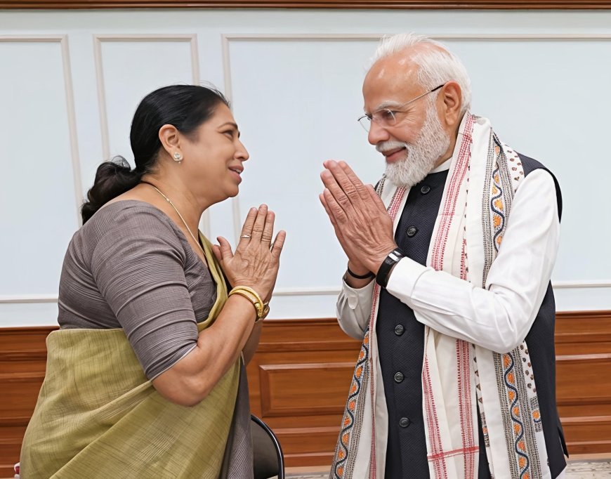 प्रधानमंत्री नरेंद्र मोदी से मुलाकात, राष्ट्रसेवा और विकास के संकल्प को मिली नई ऊर्जा