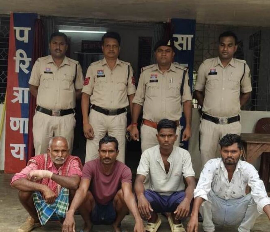 पेट्रोल पंप कर्मचारी पर जानलेवा हमला, चार आरोपी गिरफ्तार