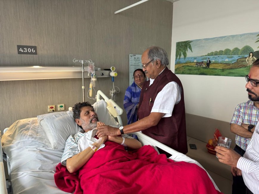 रायपुर सांसद बृजमोहन अग्रवाल ने मेदांता अस्पताल में किरण सिंह देव से की मुलाकात, शीघ्र स्वास्थ्य लाभ की कामना