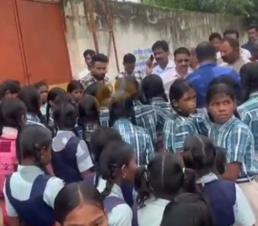 न्यूटन चिकली आदिवासी कन्या छात्रावास की छात्राओं ने भोजन व्यवस्था को लेकर किया प्रदर्शन, जांच की मांग