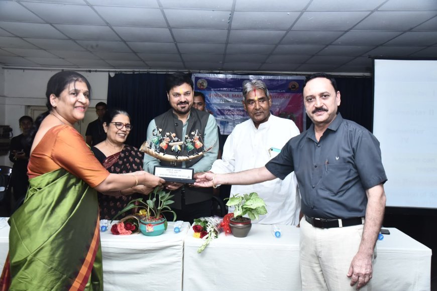 गुरुकुल महिला महाविद्यालय के दीक्षारंभ समारोह में शामिल हुए विधायक पद्मश्री अनुज शर्मा, छात्राओं को दिया सफलता और संस्कारों का मंत्र