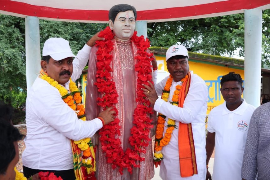 श्यामगिरी में शहीद भीमा मंडावी को केदार कश्यप ने दी श्रद्धांजलि, शहीदों की स्मृति में किया पौधरोपण