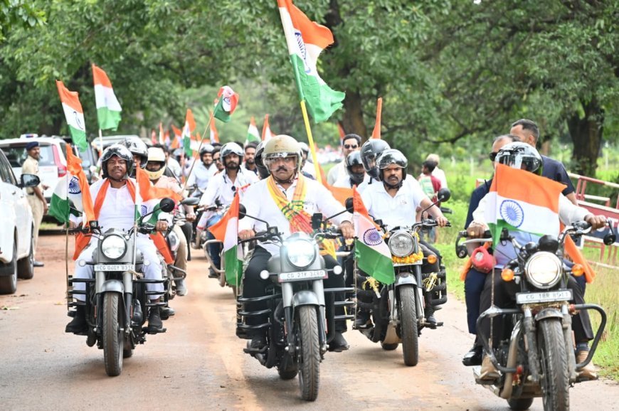 श्यामगिरी में शहीद भीमा मंडावी को विजय शर्मा और केदार कश्यप ने दी श्रद्धांजलि, बोले- बस्तर की जनता जीती, नक्सलवाद हारा