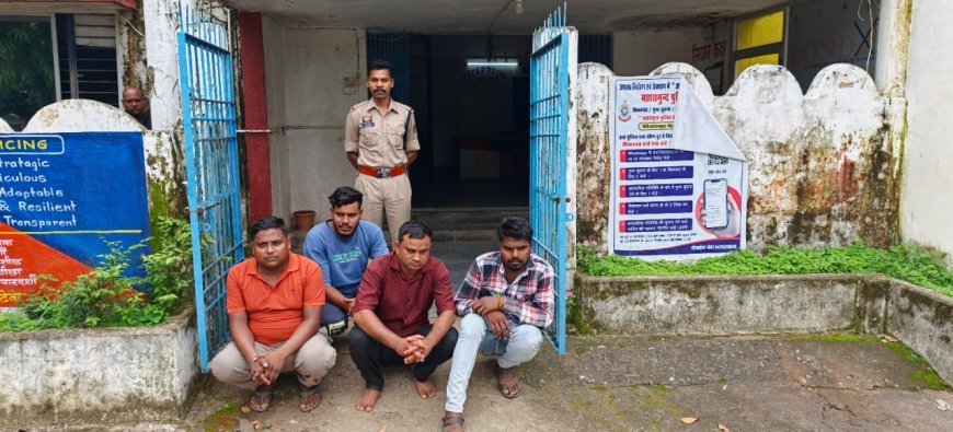 पटेवा में आबकारी टीम पर हमला, सरकारी काम में बाधा डालने वाले पांच आरोपी गिरफ्तार