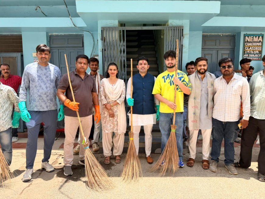 भाजपा ने पौधारोपण और स्वच्छता अभियान चलाकर दिया स्वच्छ एवं हरित छिंदवाड़ा का संदेश