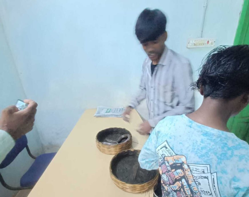 नागपंचमी पर नाग देवता को अवैध सपेरों से मुक्त करवाकर पेश की मानवता की मिसाल
