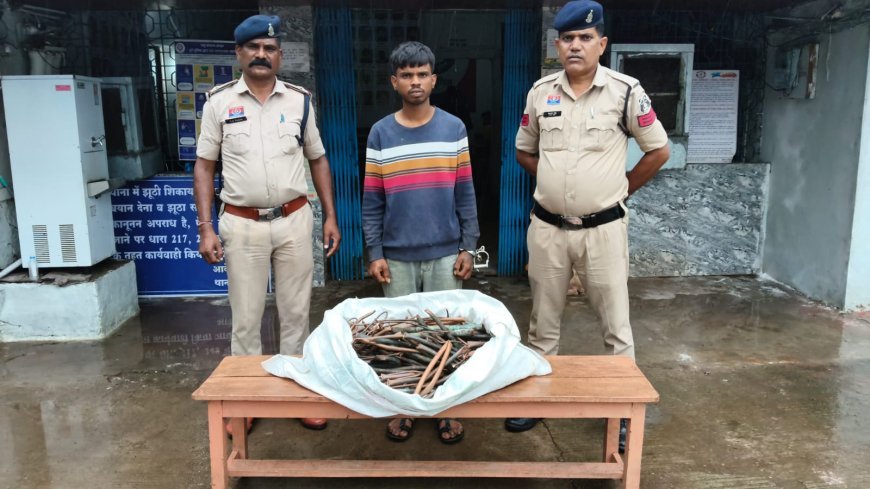 लक्ष्मी मार्केट के गोदाम से एसी कॉपर वायर चोरी का खुलासा, आरोपी गिरफ्तार; चोरी का माल बरामद