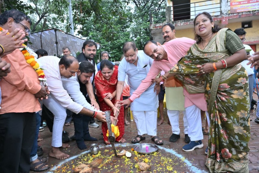 नागपंचमी पर महापौर मीनल चौबे ने पूरा किया वादा, मां दंतेश्वरी अखाड़ा के विकास के लिए 9 लाख के कार्यों का भूमिपूजन