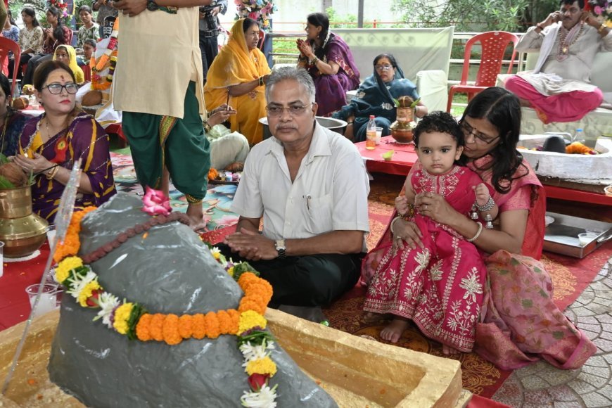 दुर्ग में पहली बार एक साथ साकार हुए द्वादश ज्योतिर्लिंग, महारुद्राभिषेक में गूंजा हर-हर महादेव