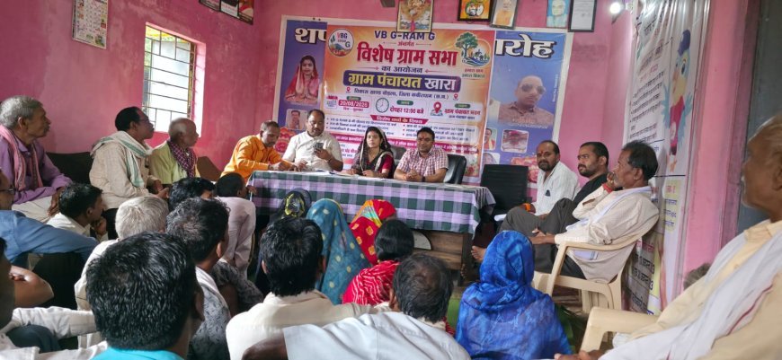 विकसित भारत के संकल्प को पूरा करने विशेष ग्राम सभा आयोजित