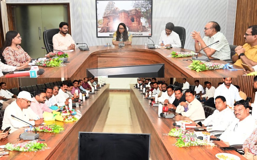 नवपदस्थ कलेक्टर तुलिका प्रजापति ने पत्रकारों से की चर्चा, विकास कार्यों को बताया प्राथमिकता