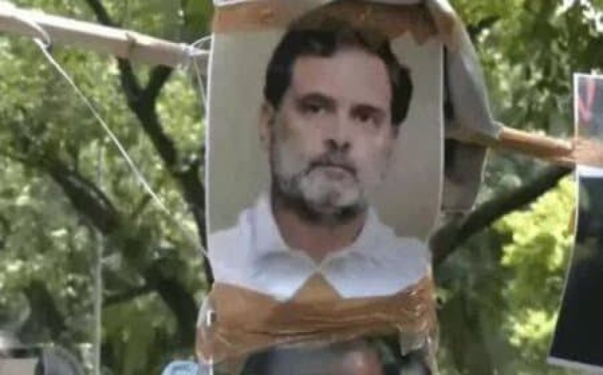 सज्जन कुमार को हीरो बताने वाले बयानों पर सिख परिवारों का प्रदर्शन, राहुल गांधी के आवास के बाहर फूंका पुतला
