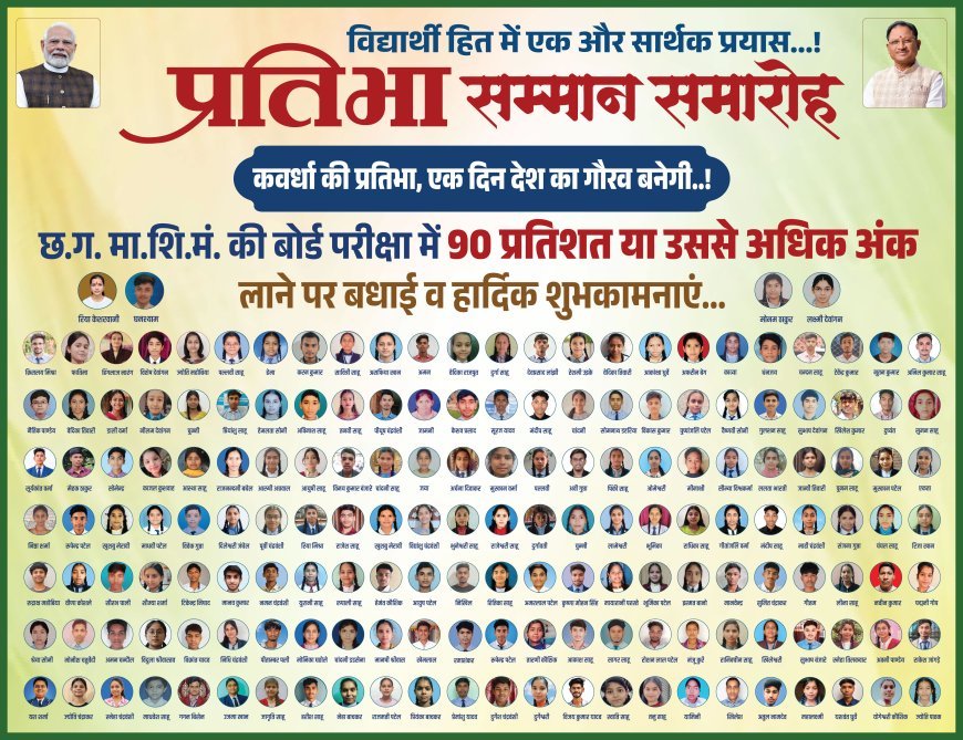 कवर्धा विधायक विजय शर्मा की पहल से कवर्धा विधानसभा के 171 मेधावी विद्यार्थियों के हौसलों को मिलेगी नई उड़ान