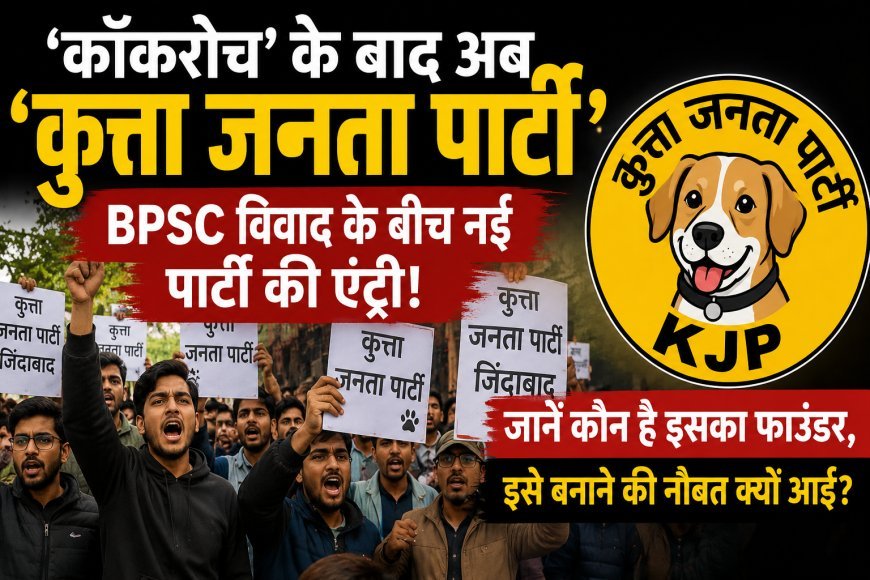 ‘कॉकरोच’ के बाद अब ‘कुत्ता जनता पार्टी’, BPSC विवाद के बीच सोशल मीडिया पर नई पार्टी की चर्चा