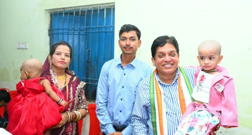 जन्मदिन एवं षष्ठी कार्यक्रम में शामिल होकर बेटियों को दी उज्ज्वल भविष्य की शुभकामनाएं
