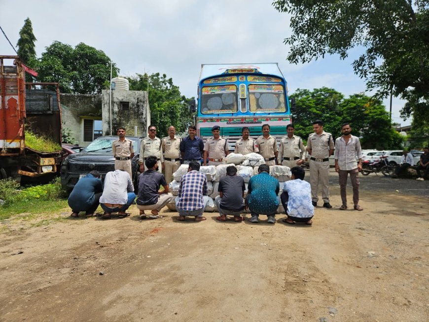 छिंदवाड़ा पुलिस की बड़ी कार्रवाई, 320.8 किलो गांजा और अवैध पिस्टल के साथ 7 अंतरराज्यीय तस्कर गिरफ्तार