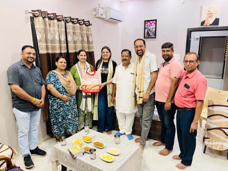 चाहत विरानी ने CS परीक्षा में सफलता हासिल कर बढ़ाया तिल्दा-नेवरा का गौरव, रानी सौरभ जैन ने किया सम्मान