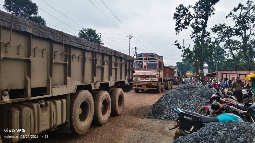 गुरुवार बाजार के दिन ट्रकों की आवाजाही पर जिला पंचायत सदस्य ने उठाए सवाल, विरोध की चेतावनी