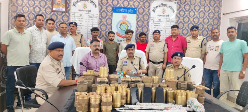 टीएमसी स्टोर में 50 लाख की चोरी का पुलिस ने किया खुलासा, चार आरोपी गिरफ्तार