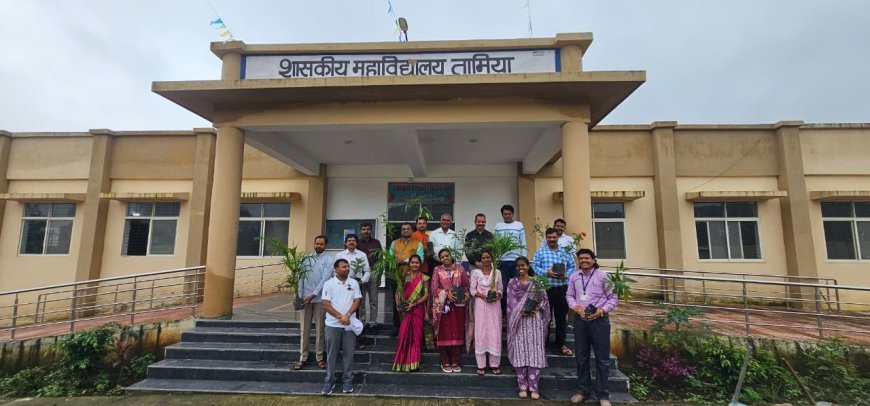 तामिया कॉलेज में ‘हरियाली भेंट’ अभियान, भारिया शासकीय सेवक कल्याण संगठन ने रोपे 21 पौधे