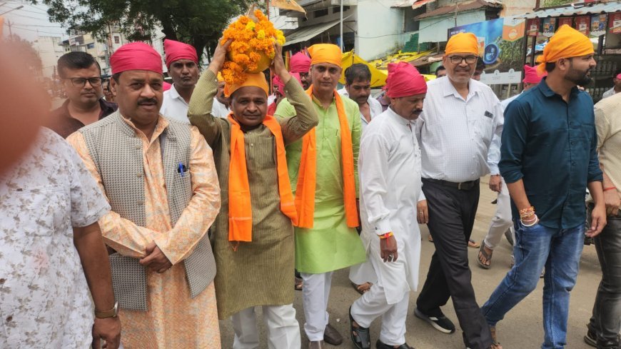 संत रविदास महाराज की 650वीं जयंती पर अमरवाड़ा में निकली भव्य कलश यात्रा