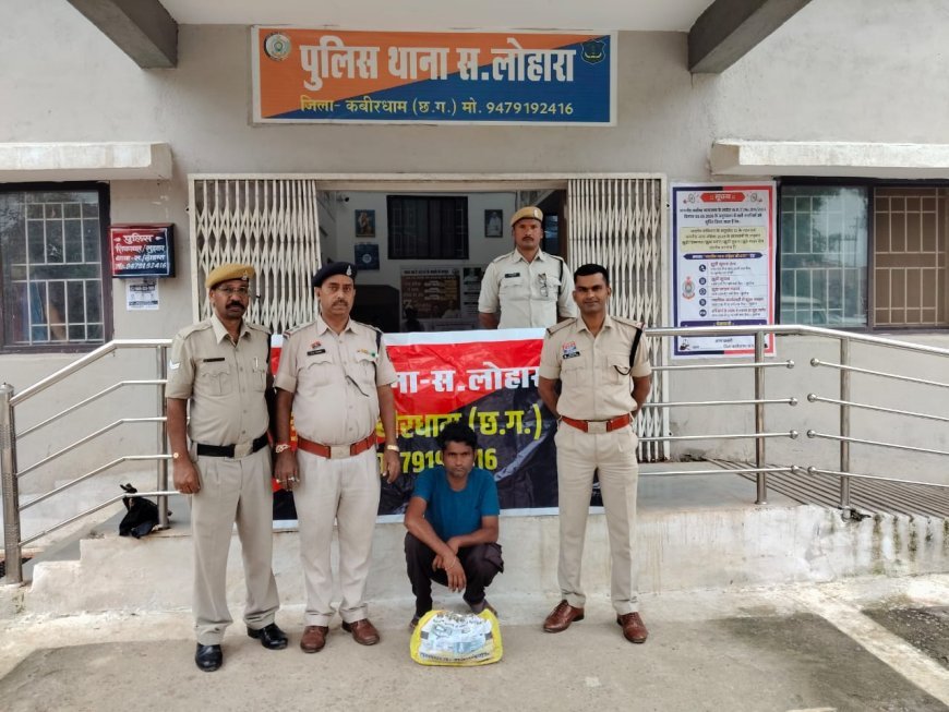 अवैध शराब के खिलाफ कबीरधाम पुलिस की कार्रवाई, 10.8 लीटर शराब जब्त, दो आरोपी गिरफ्तार